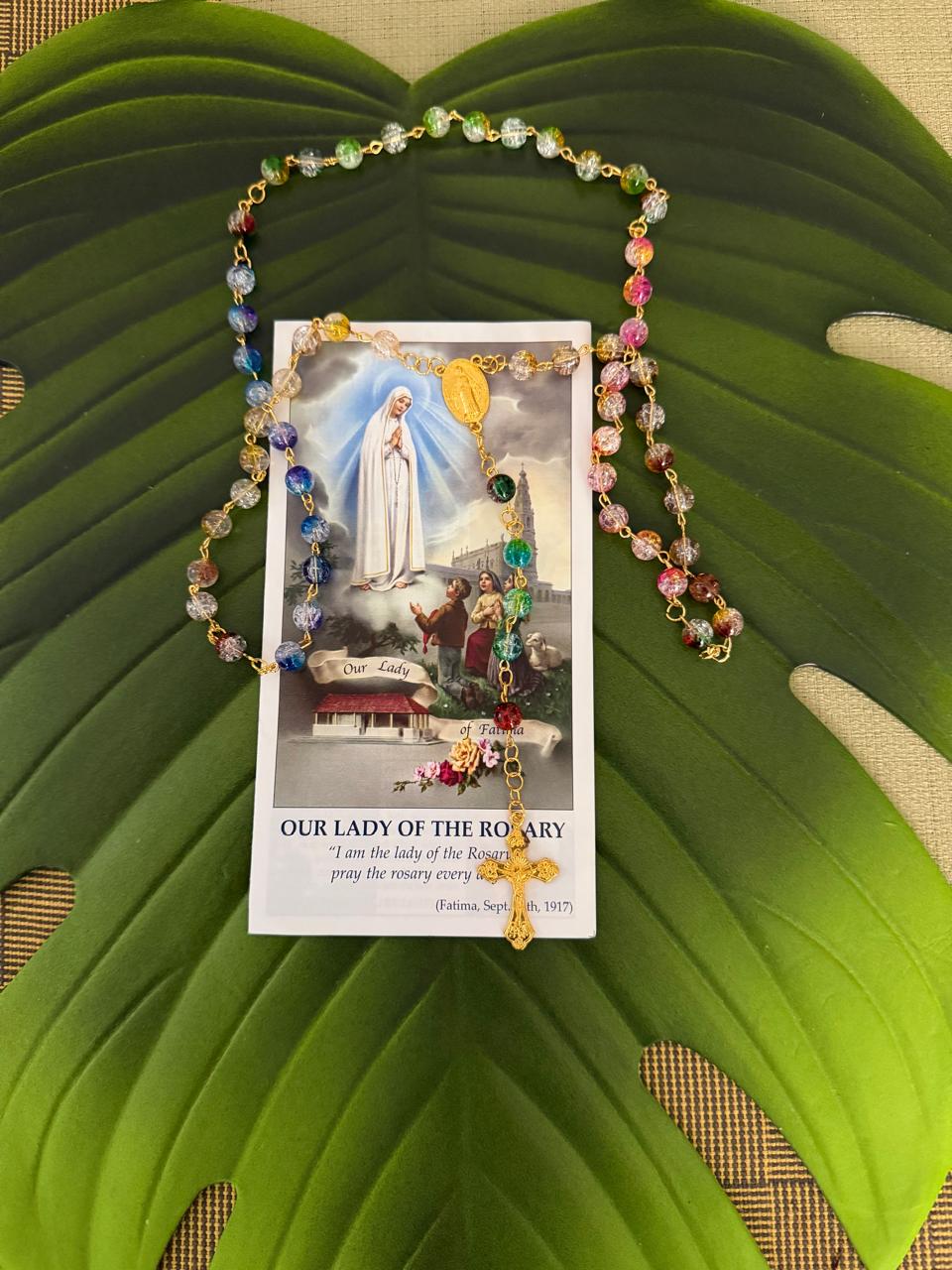 Rainbow Grace Rosary/Holy Rosary/Catholic Rosary/Prayer Beads