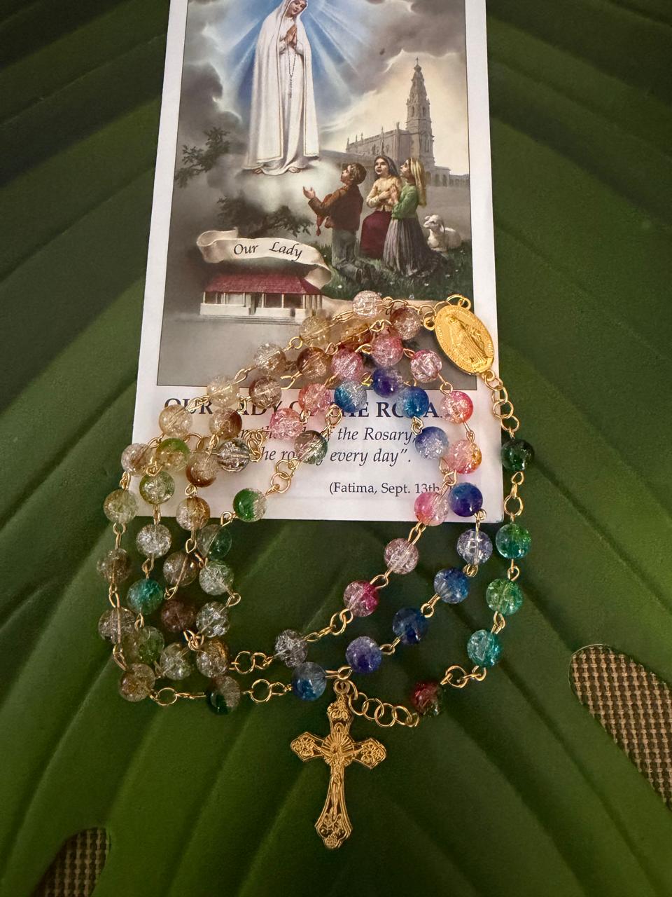 Rainbow Grace Rosary/Holy Rosary/Catholic Rosary/Prayer Beads