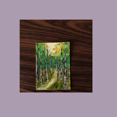 Original Watercolor Landscape ACEO Set: Collectible Miniature Art