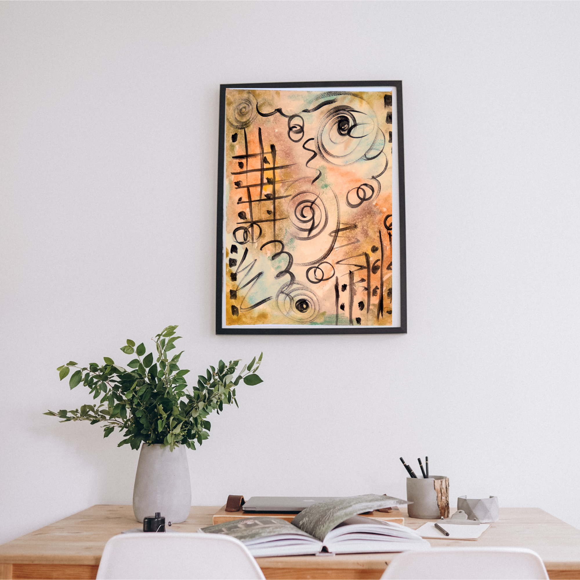 “Whispers in Motion” – Original Abstract Doodle Art